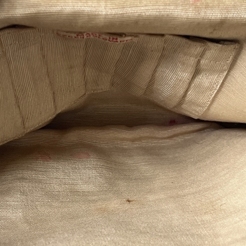 Vintage Needlepoint Evening Purse With Gold‎ Chain Floral Pattern - Picture 8 of 10